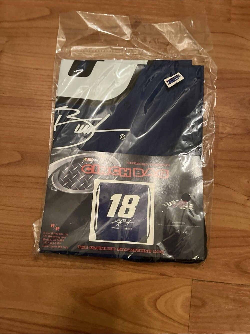 Nascar Kyle Busch #18 Drawstring Cinch Bag 18" X 14" Multi-Color